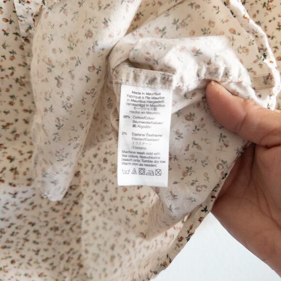 J. Crew Mercantile Flex Floral Print Button-Up Shirt Size Large - Picture 8 of 8